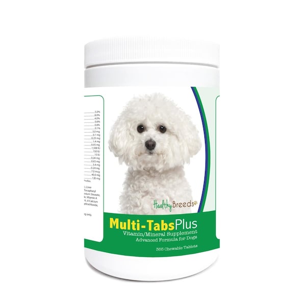 Healthy Breeds Bichon Frise Multi-Tabs Plus Chewable Tablets, 365PK 840235121660 - main